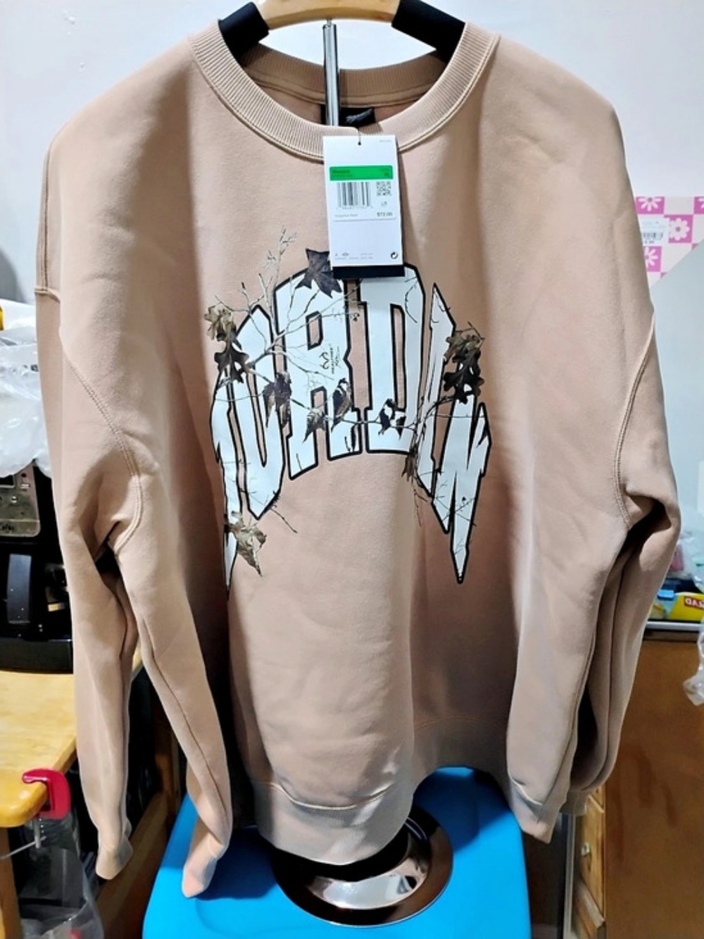 Jordan Brooklyn Women's Realtree Crew-Neck Sweatshirt Brown Large NWT